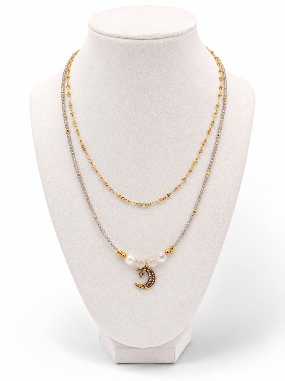 Handmade Labradorite and Moonstone Necklace